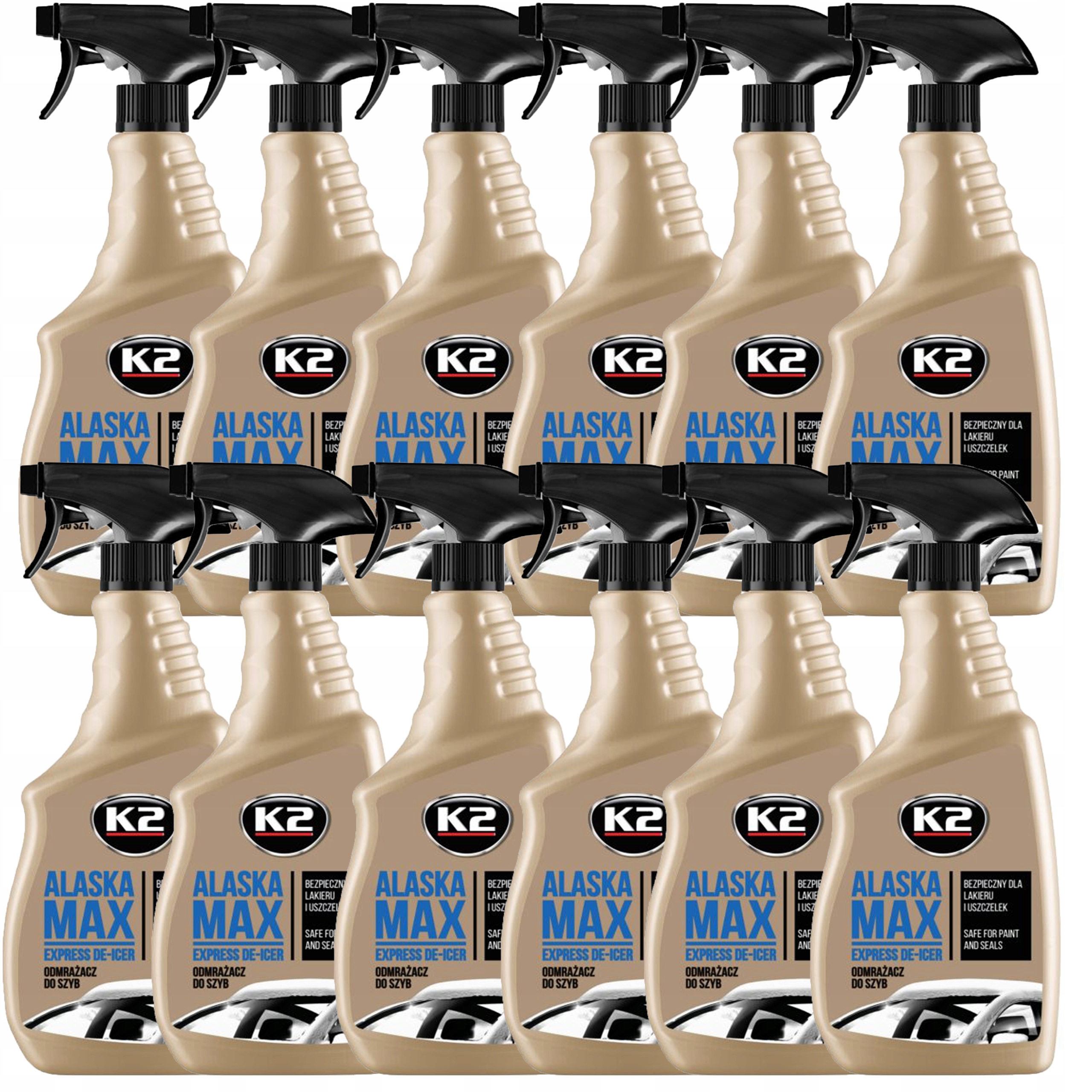 12X K2 ALASKA 700 ml ODMRAŻACZ DO SZYB ZESTAW