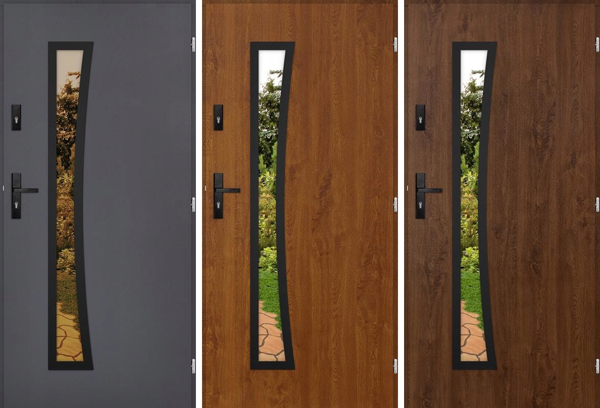 POLSKIE DRZWI ZEWNĘTRZNE INOX SLAM BLACK 55MM 100 Kod producenta INOX SLAM BLACK 55MM 100