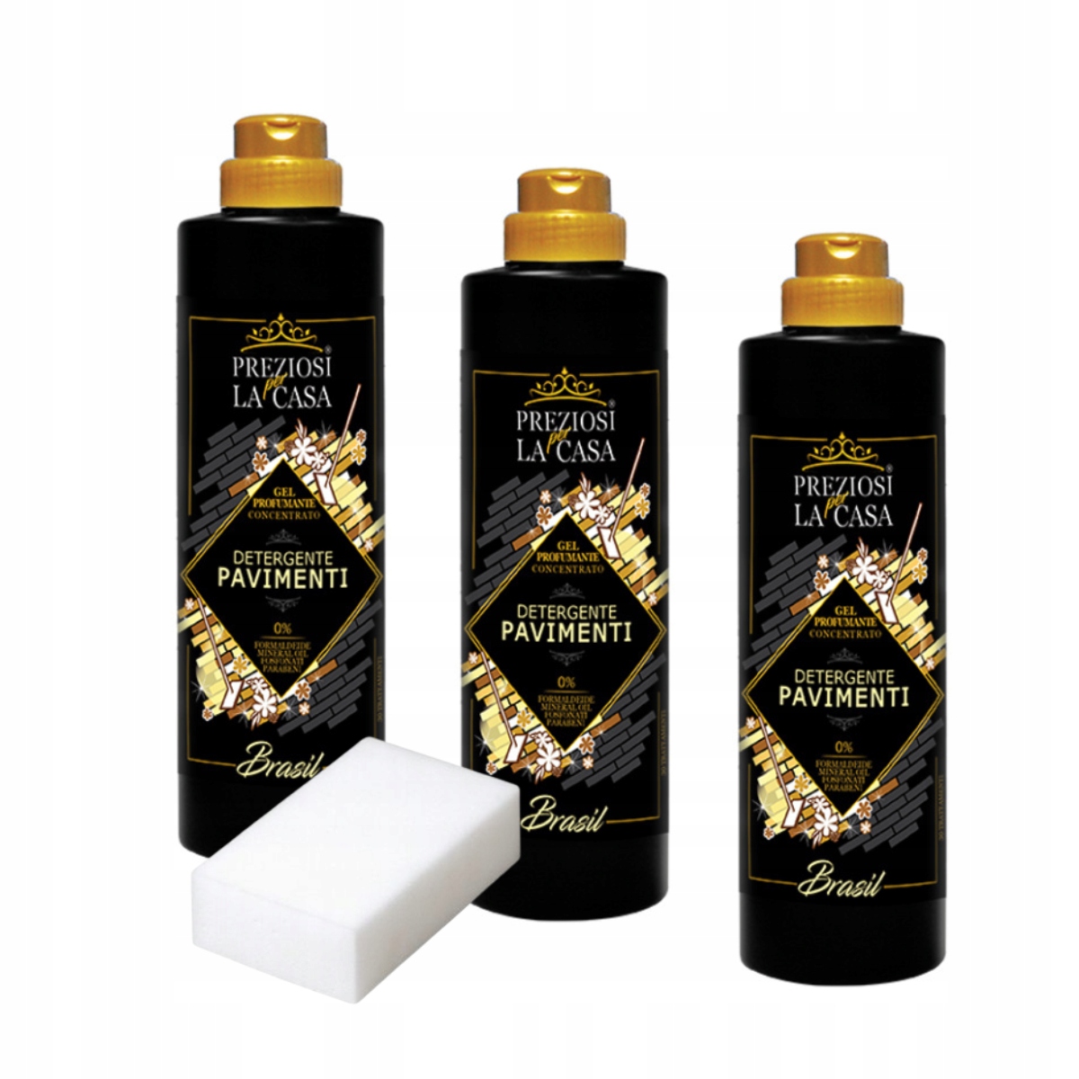 Levně Preziosi 3 x koncentrát na mytí podlah Brasil 750 ml kouzelná houbička