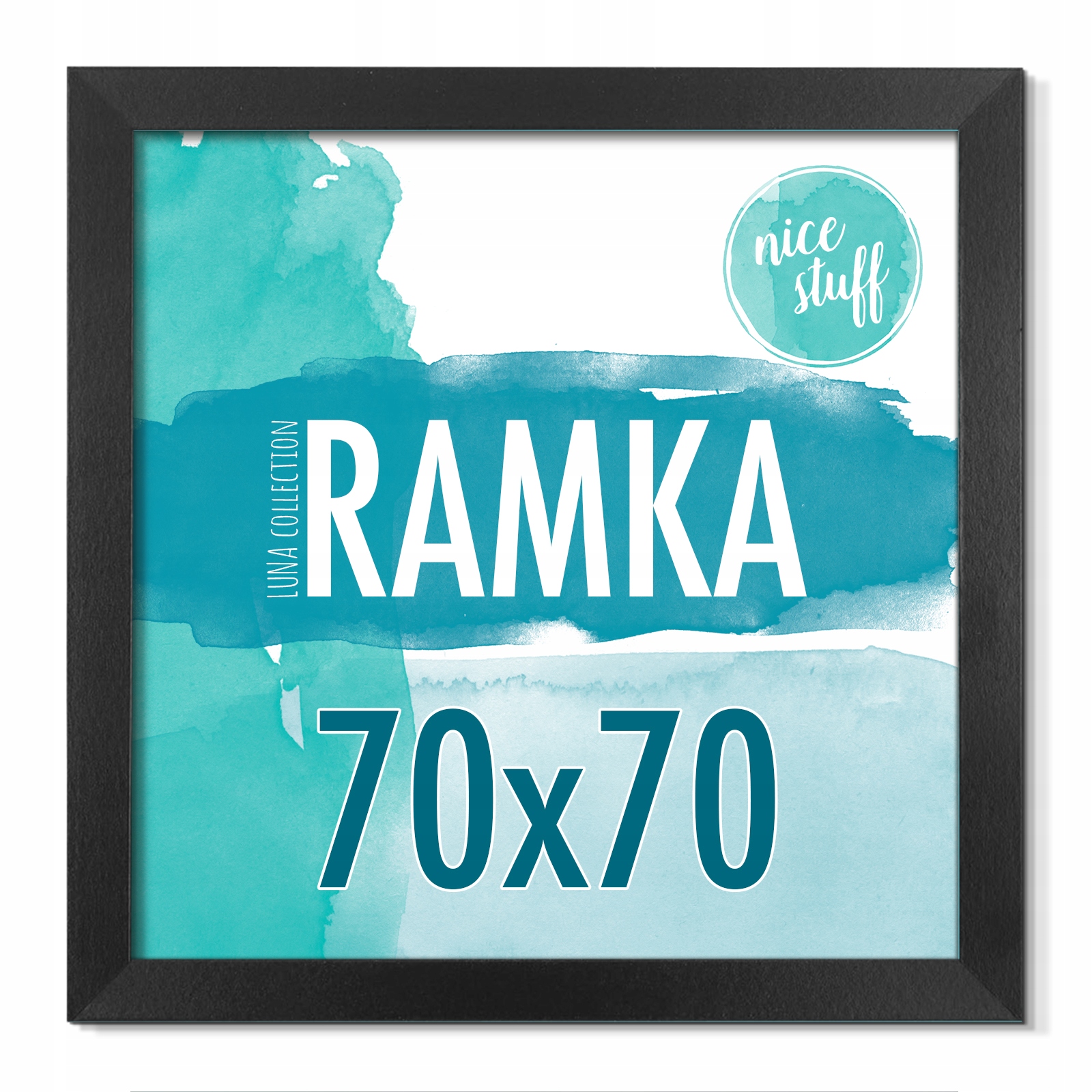 Rámeček 70x70 Rámeček na fotografie 70x70 rámy na fotky černý černé Mdf rám