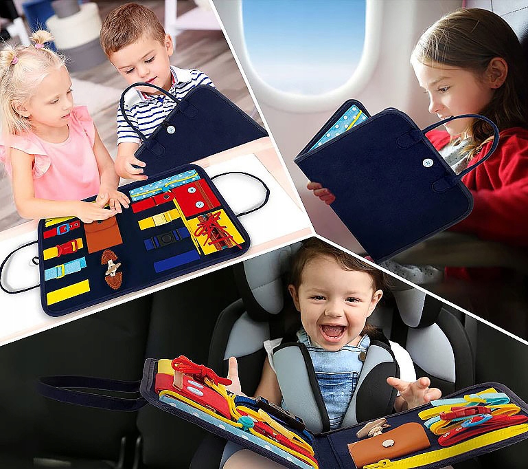 TABLICA MANIPULACYJNA SENSORYCZNA MONTESSORI XXL Marka AIG