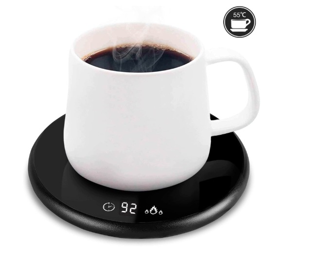 Ohřívač Na Hrnek Usb 18W 40-60°C Led Dotykový Časovač Černý