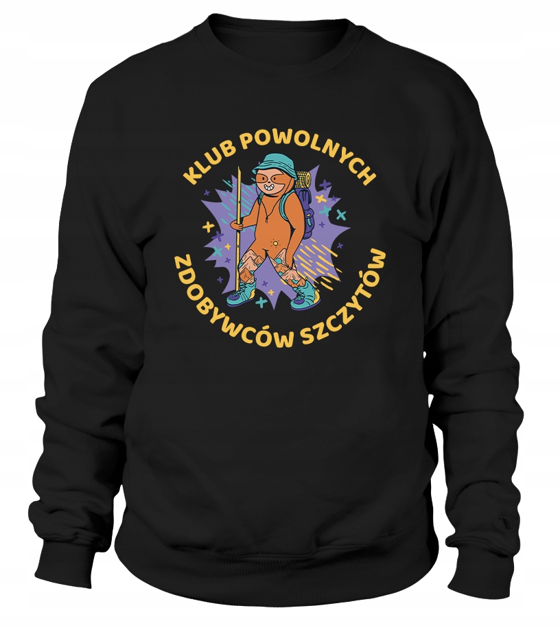 Pánská Mikina Klub pomalých vítězů vrcholů L Černá Pro něj Chlapa Manžel