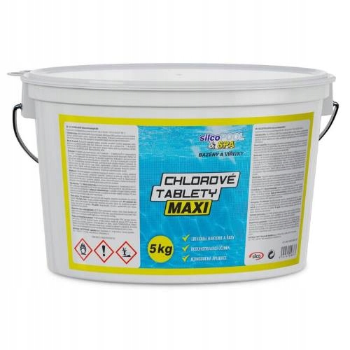Chémia bazénová, Chlórové tablety Maxi, 5 kg, Silco