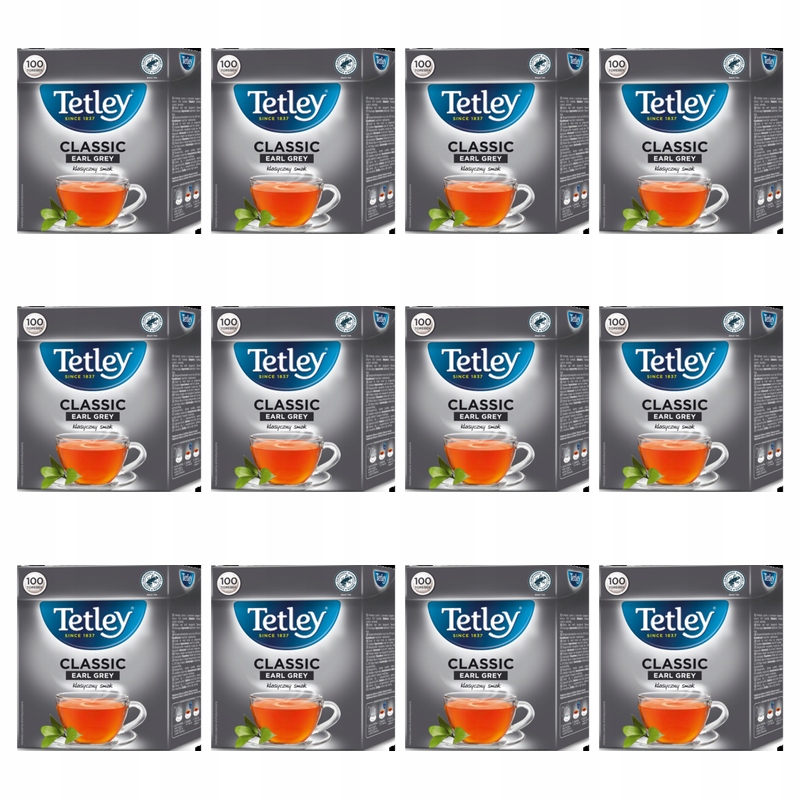 Herbata Tetley Classic Earl Grey 100 torebek x 1,5g X12