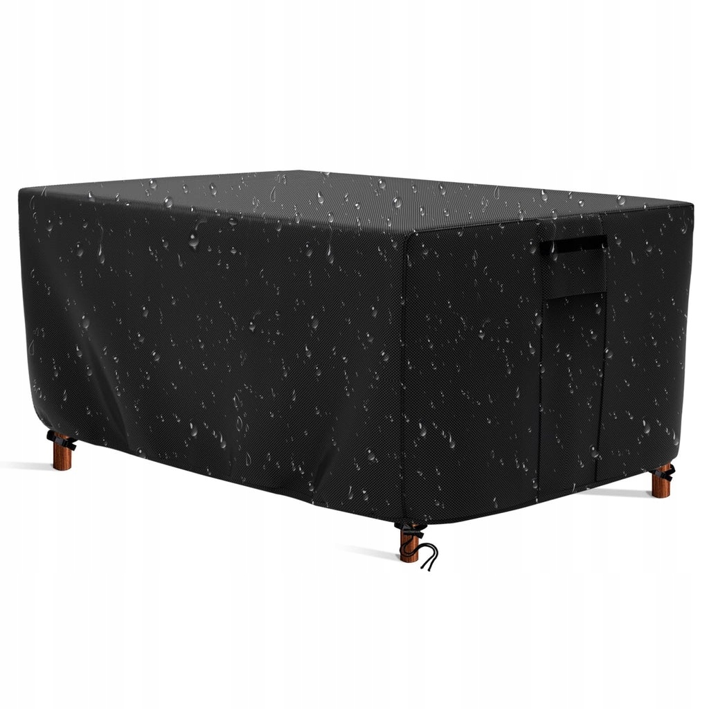 Pokrowiec ogrodowy na zestaw 280 x 204 x 106 cm czarny
