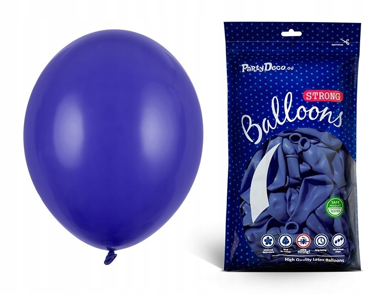 

Balony granatowe 27cm na Urodziny pastelowe 50szt