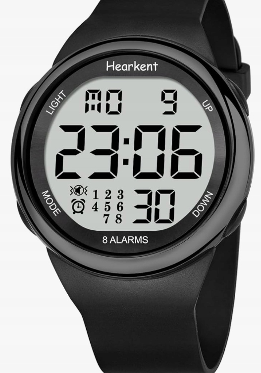 Hearkent 8 vibračních alarmů, hodinky pro seniory, čitelný ciferník R18