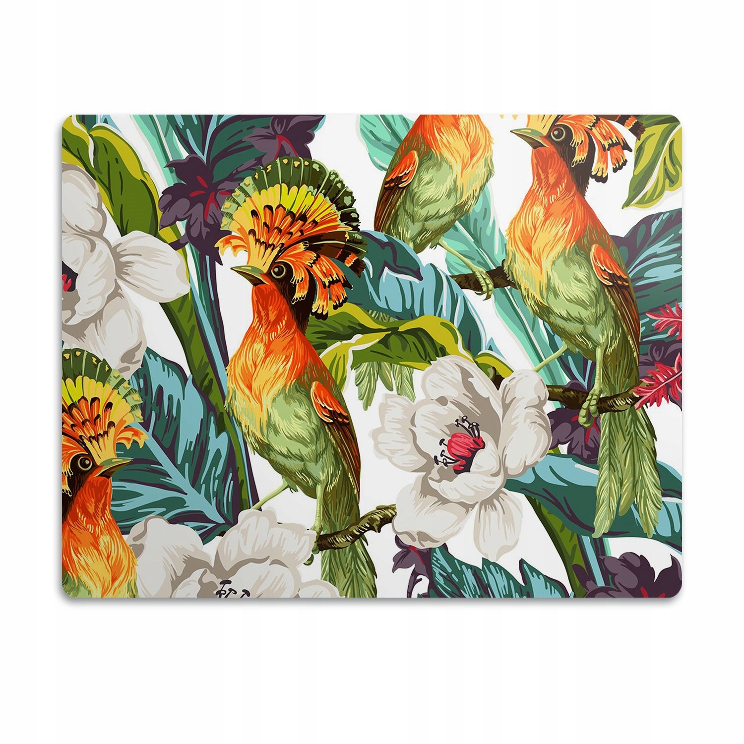 Voděodolná podložka pod misku Exotické ptáci 60x40