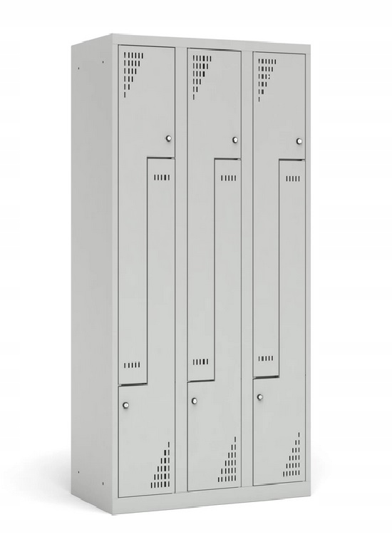 SZAFKA UBRANIOWA SOCJALNA BHP 3 KOL 90CM MODERN