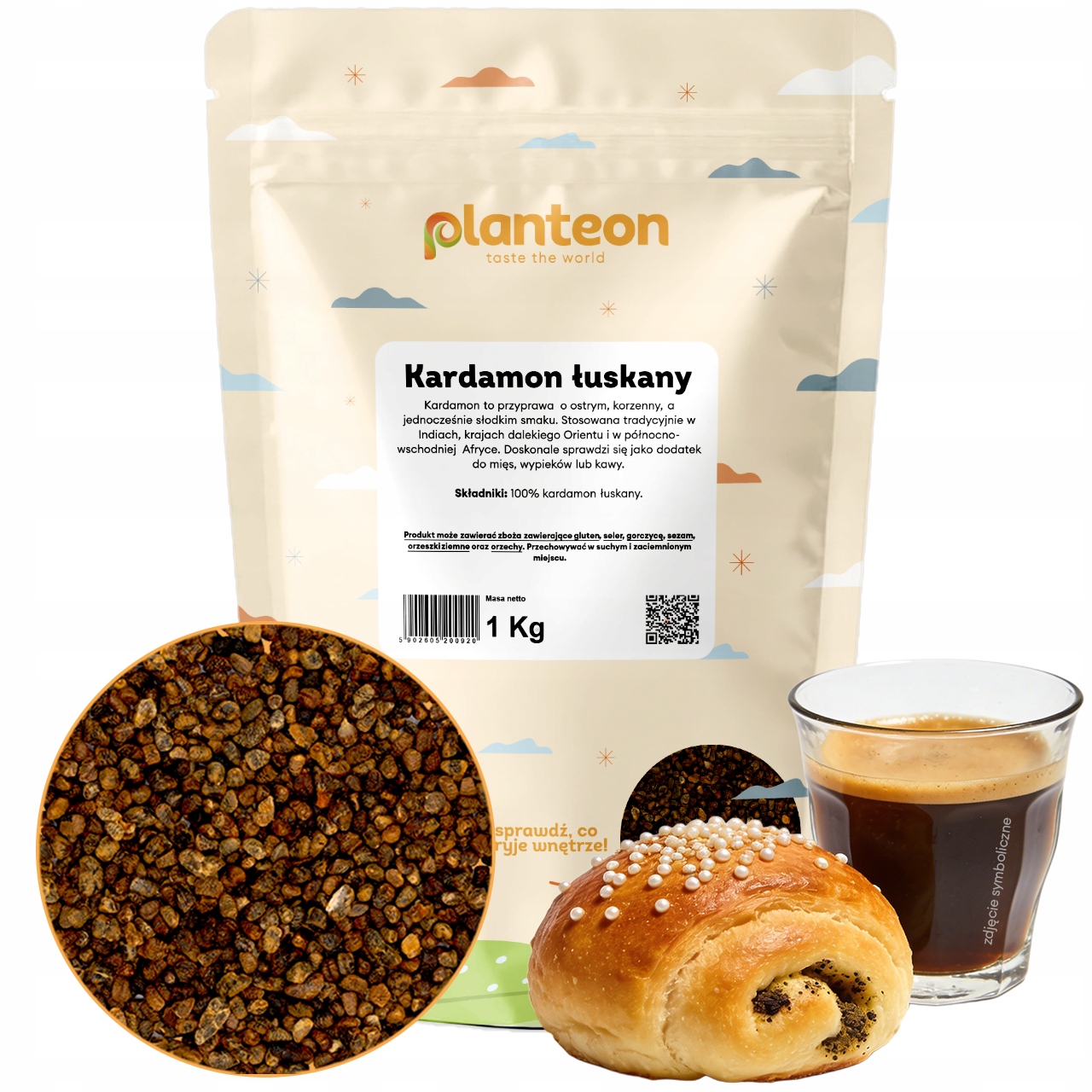 Kardamon łuskany 1kg