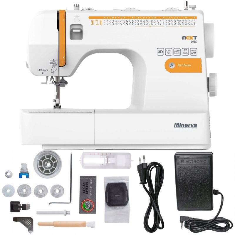 Minerva Next 363D II domowa mechaniczna maszyna do szycia 32 ściegi