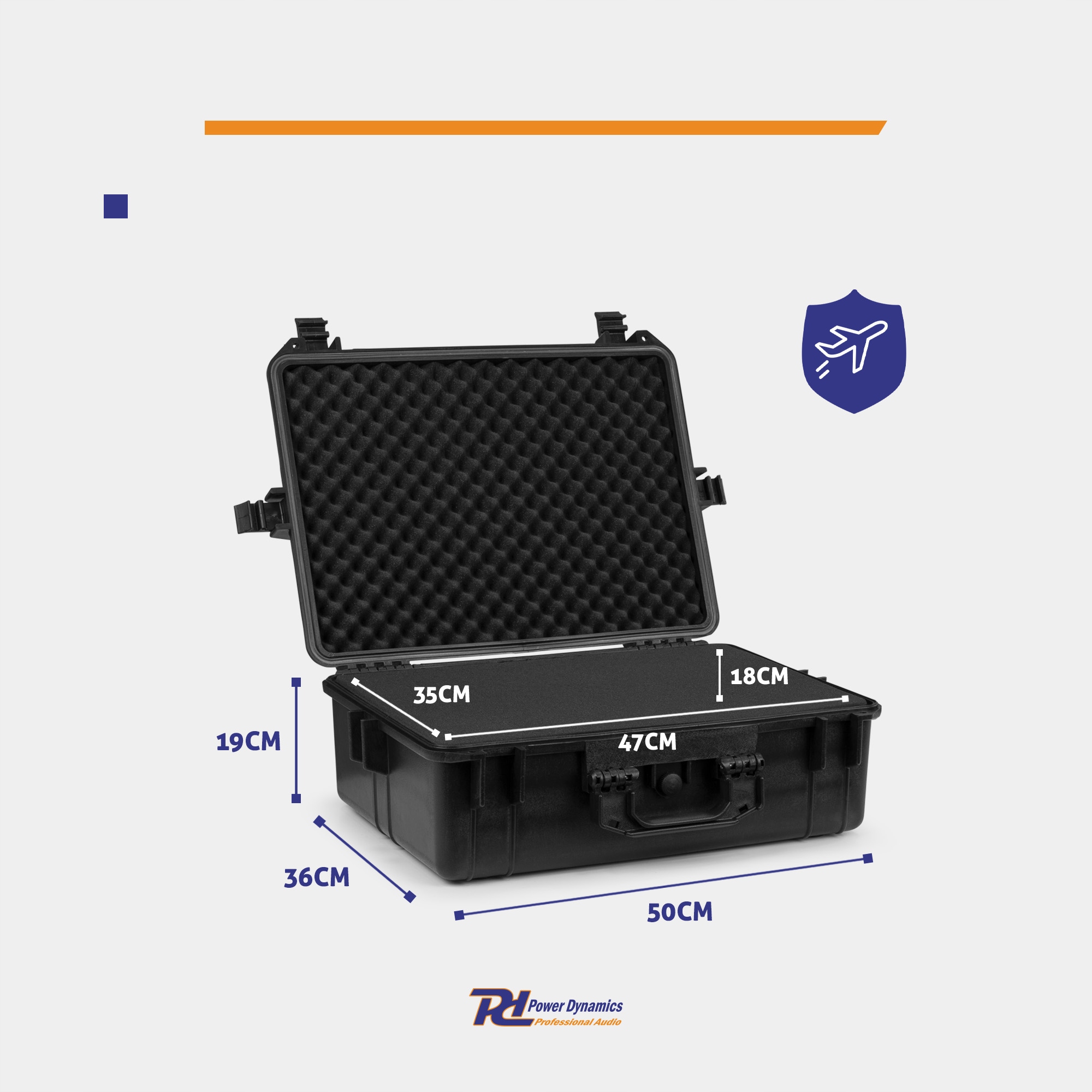 Walizka transportowa case GIGCase26 IP67 czarna na sprzęt uniwersalna Rodzaj walizka