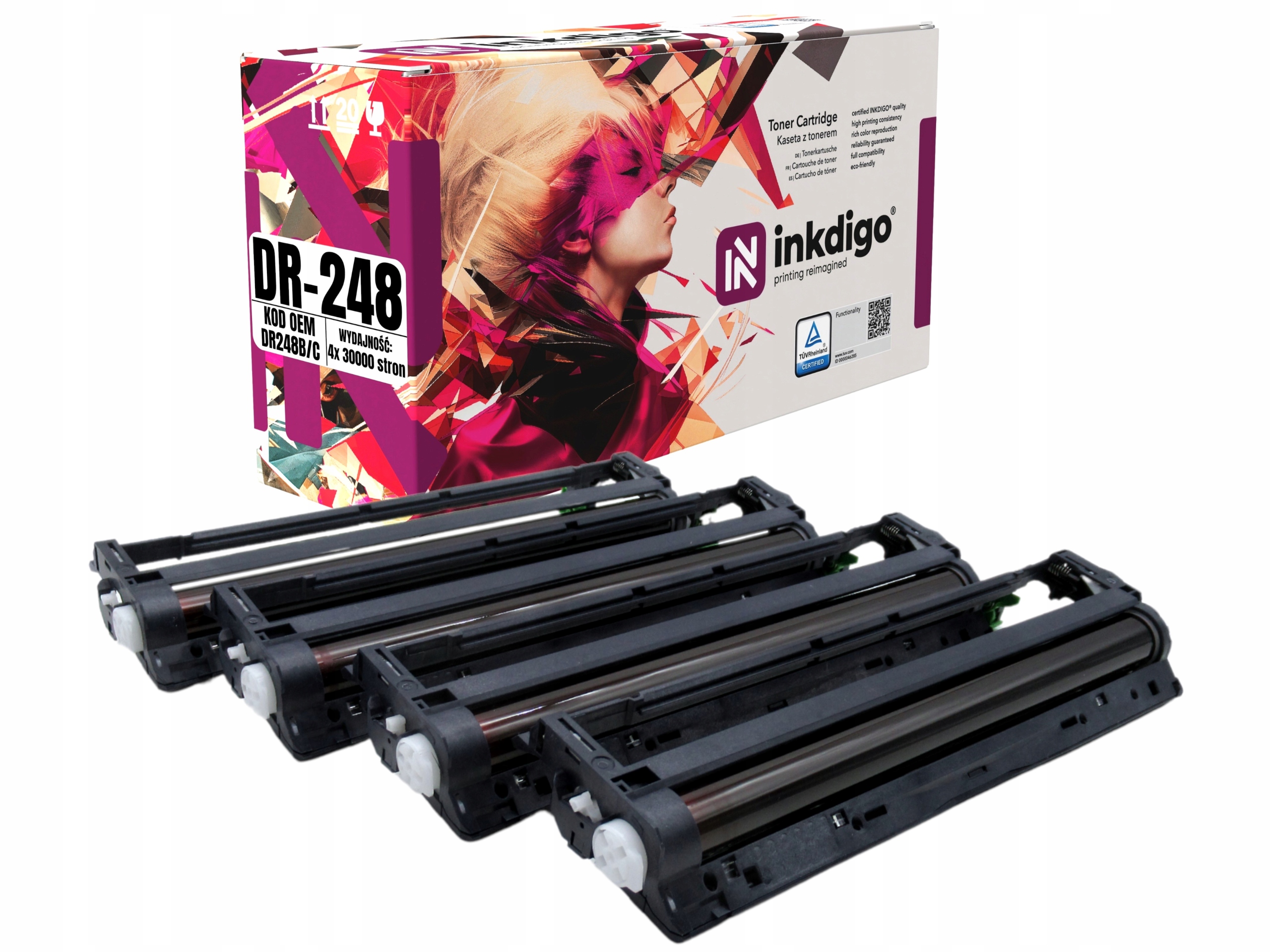 4x Nowy DR-248CL Bęben do Brother MFC-L8390CDW HL-L3220CW HL-L3215CW