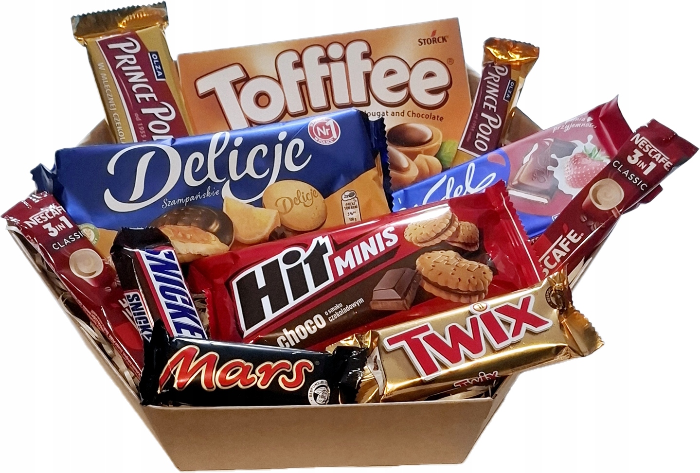 Kosz Prezentowy Słodycze Urodziny 18 30 40 50 60 70 Dzień Mężczyzny