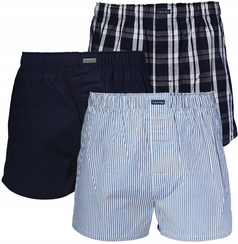 Calvin Klein Woven 3 Pack Bokserki Luźne U1732A Tmm XL