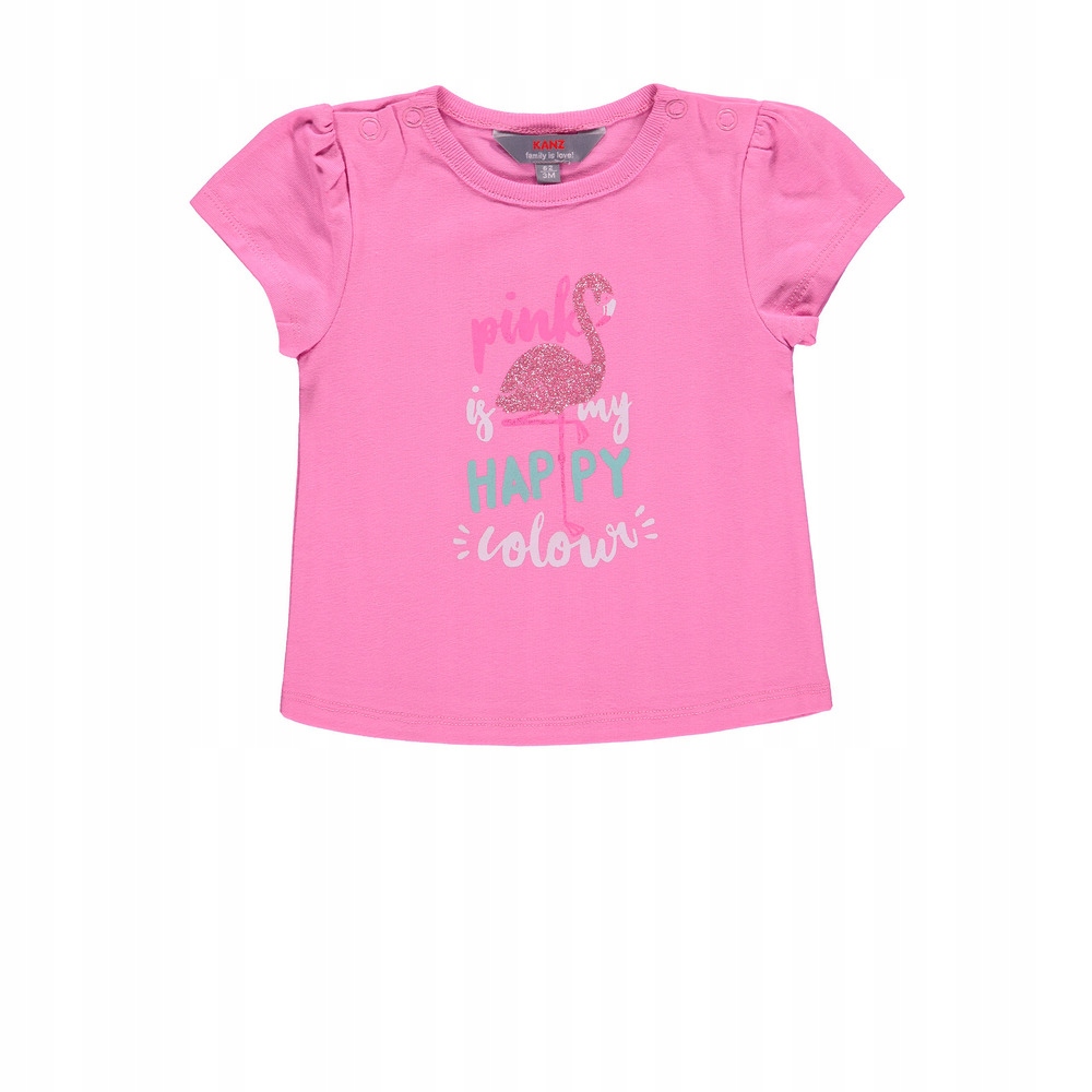 Dziewczęca bluzka z krótkim rękawem Kanz, r. 62