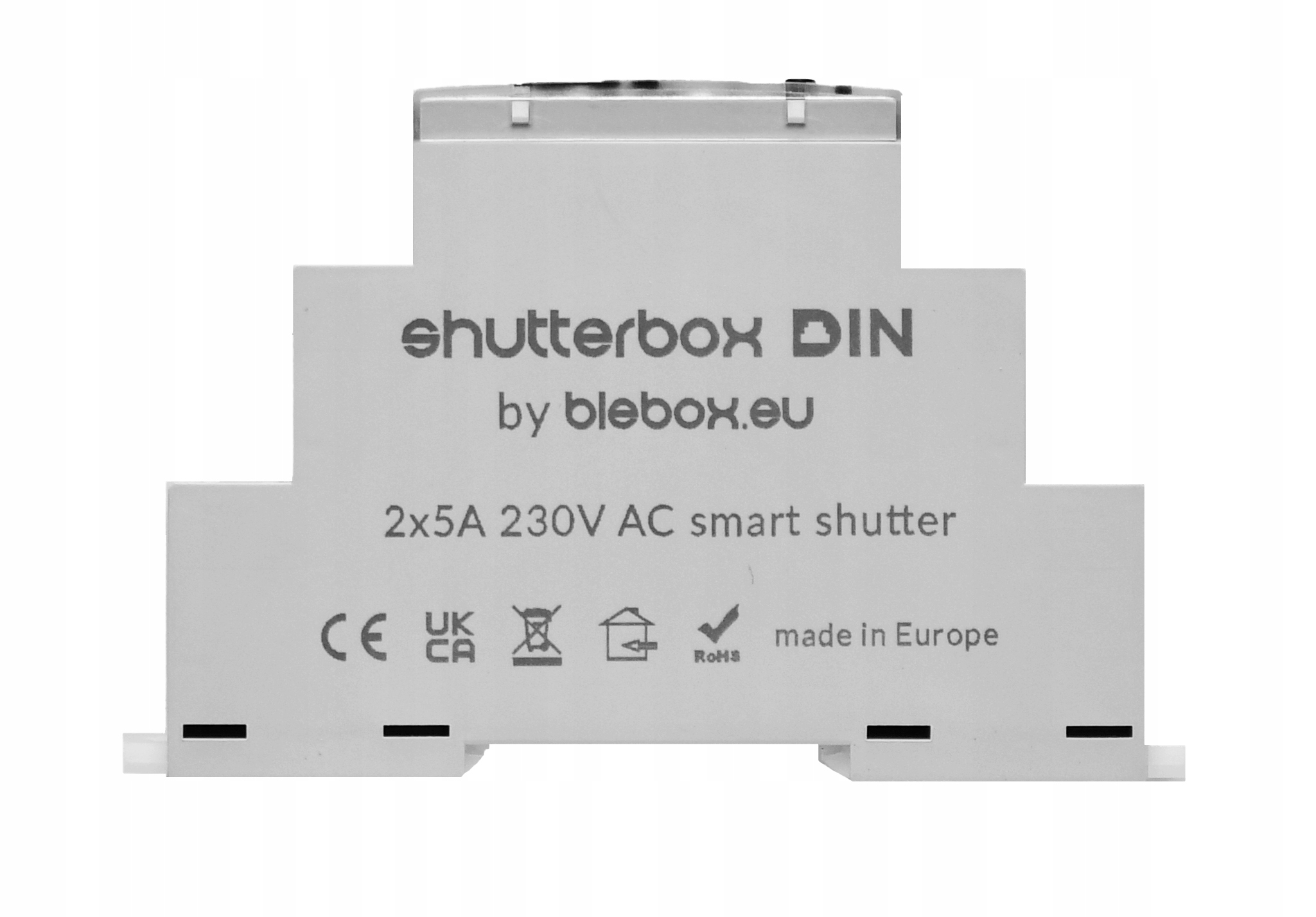 Blebox Shutterbox Din WiFi Ovládejte rolety, žaluzie, markýzy 230 V. Harm