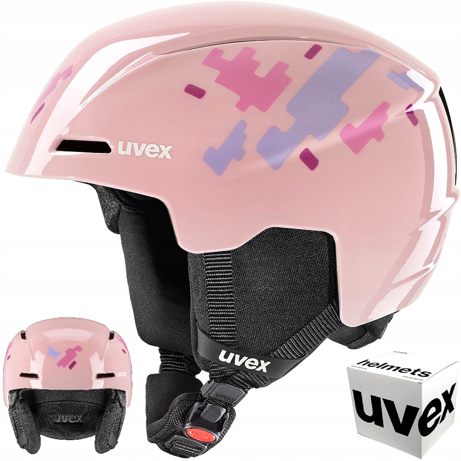 Dětská, lyžařská a snowboardová přilba Uvex Viti 46-50 cm, růžová