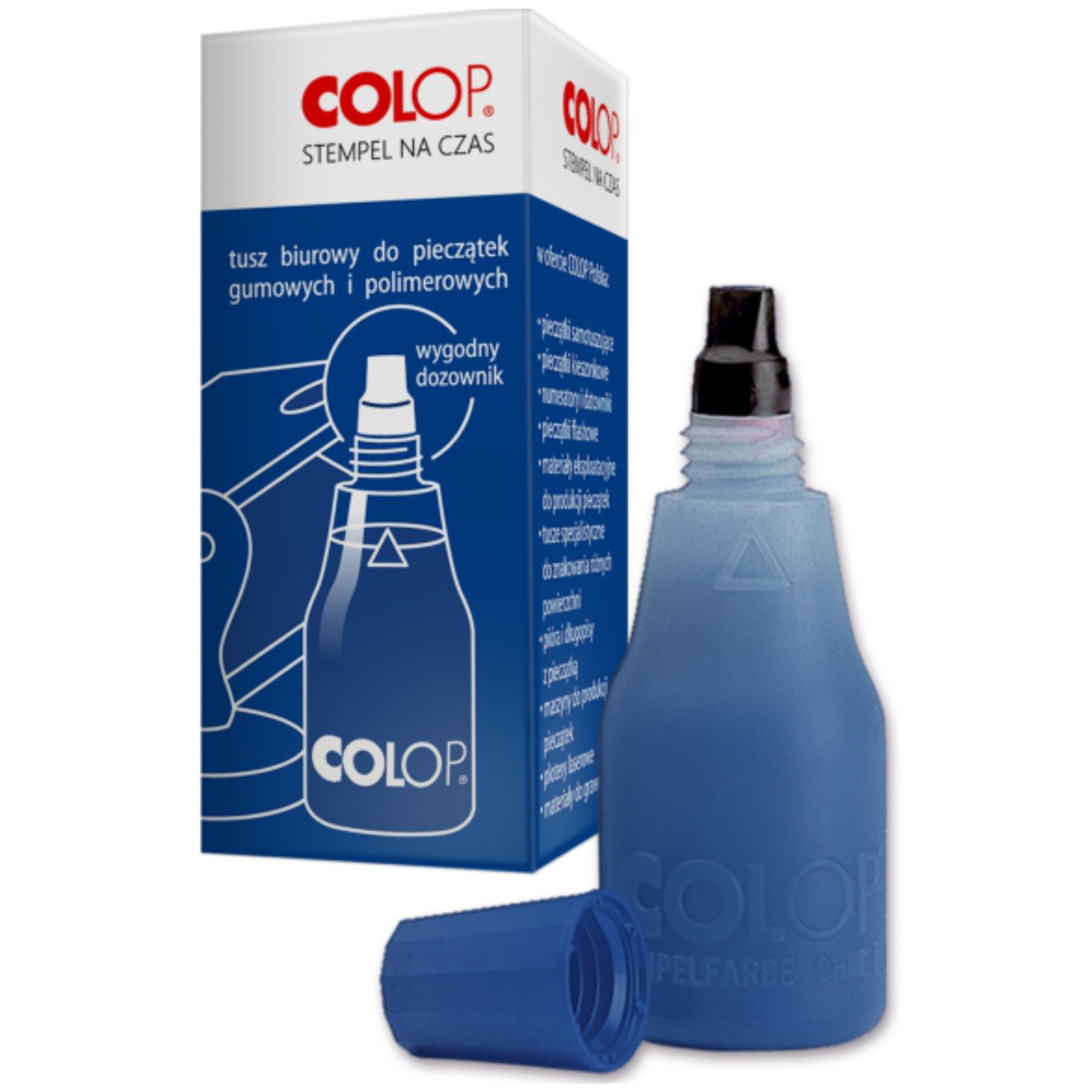 Tusz niebieski do pieczątek stempli Colop 25ml