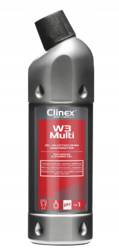 

Clinex W3 Multi żel do mycia łazienek wc pisuarów