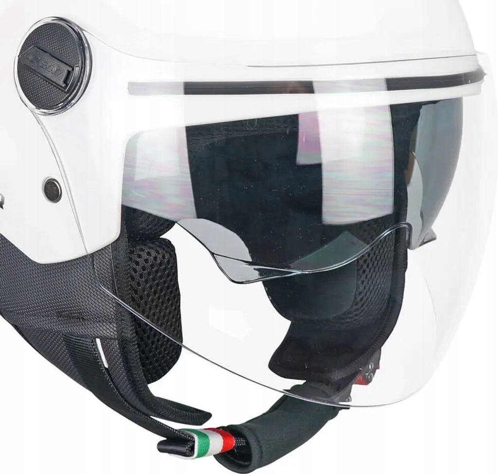 Motocyklová prilba Jet Cgm 116A Air Mono biela veľkosť XXXL