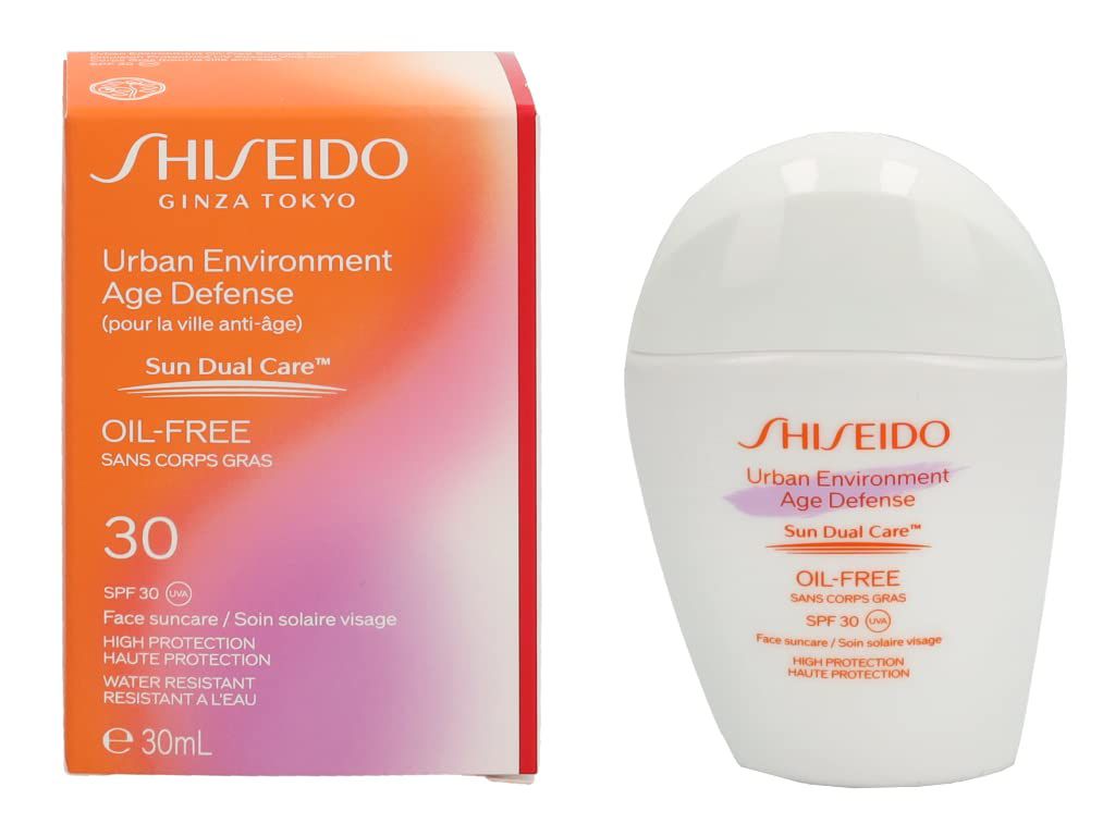 Shiseido Lehký Opalovací Krém Na Obličej Spf 30 Urban Environment Age Defense (obličej)