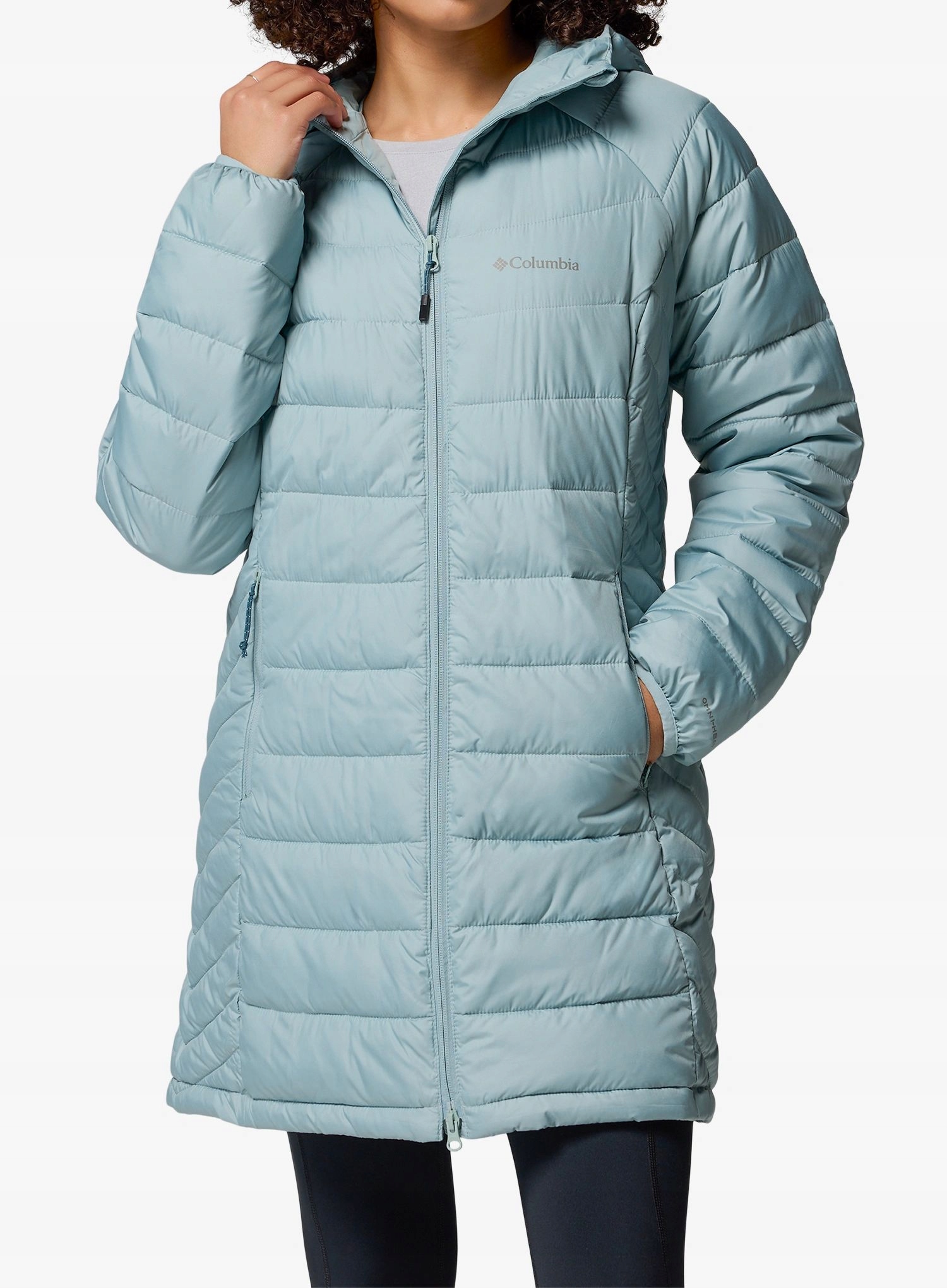 Dámský kabát Columbia Powder Lite II Mid Jacket crushed blue Xs