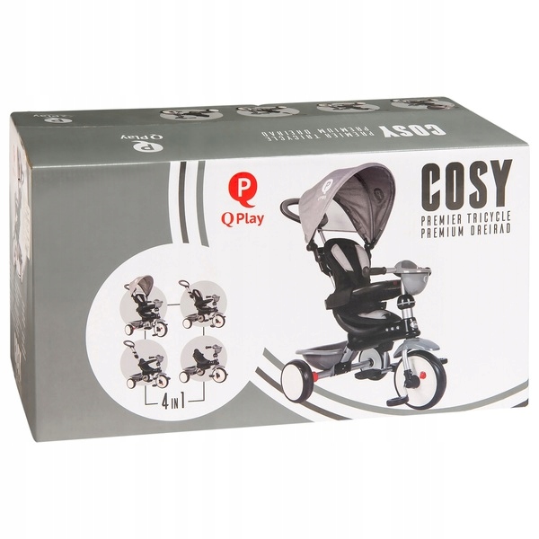 Trójkołowy rowerek Q Play Cosy 4 w 1 outlet