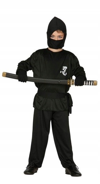 

Strój Ninja Czarny Japoński Wojownik Black 128