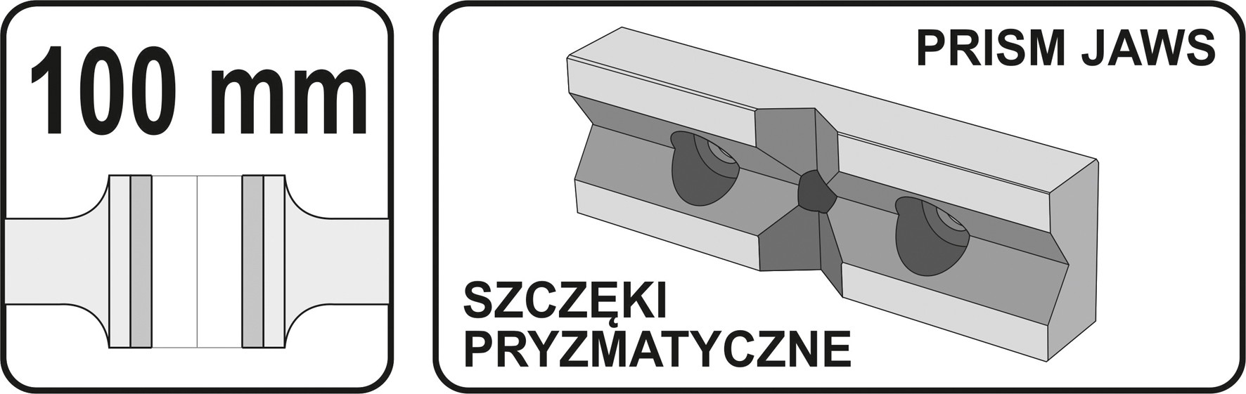YATO IMADŁO MASZYNOWE MODELARSKIE WIERTARKI 100mm Szerokość szczęk 100 mm