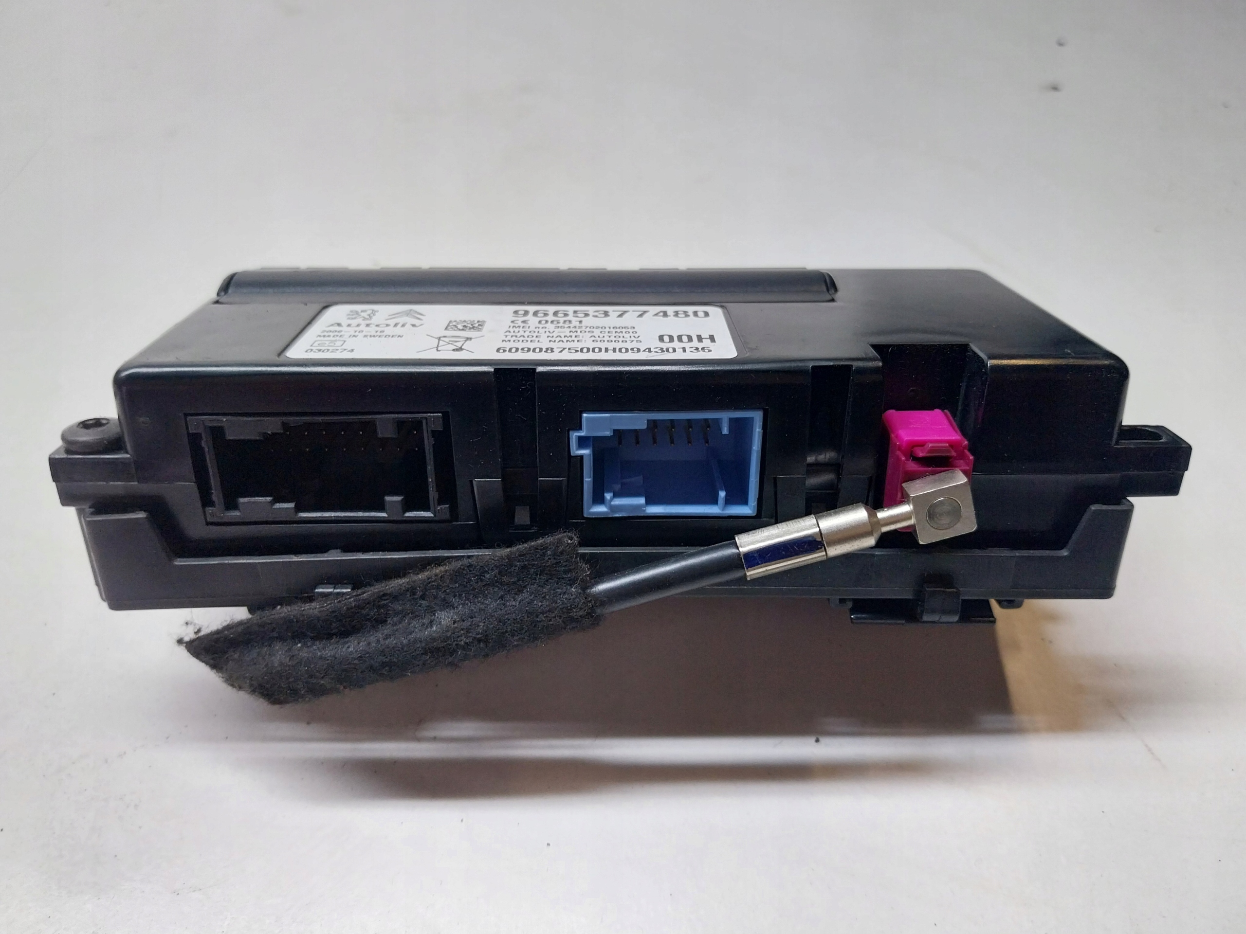CITROEN C5 III X7 module control unit GSM 9665377480