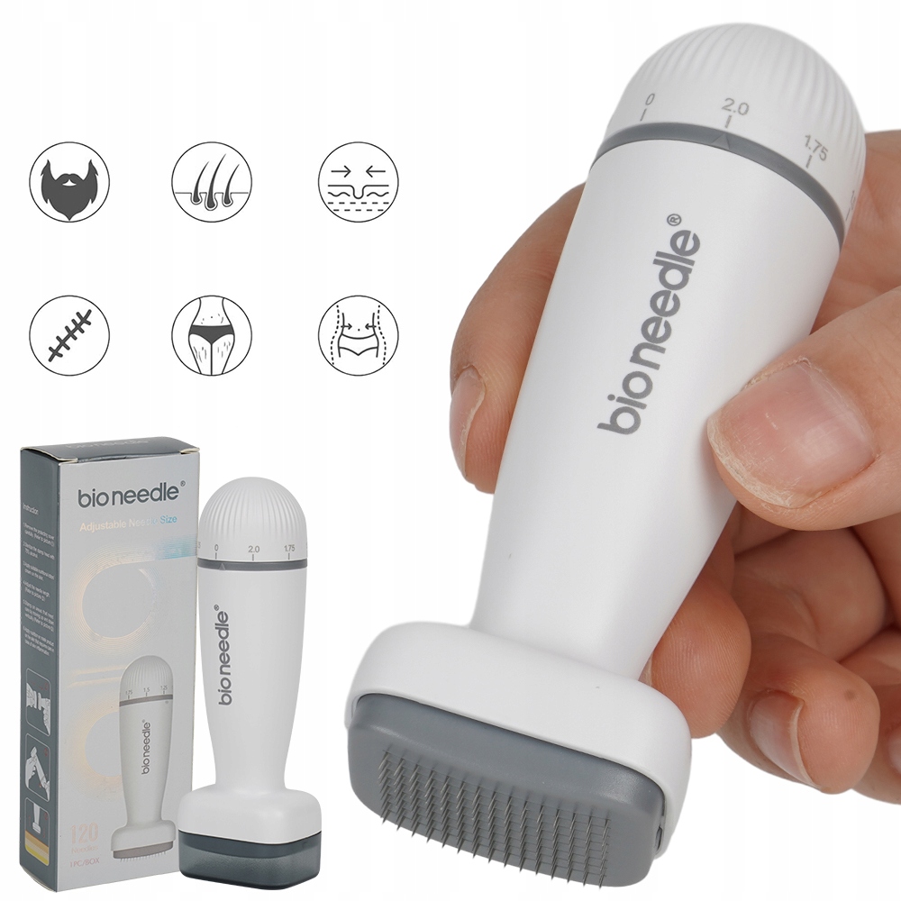 STEMPEL URZĄDZENIE DO MEZOTERAPII MIKROIGŁOWEJ Z 120 POJEDYNCZYMI TWARZY Stan opakowania oryginalne