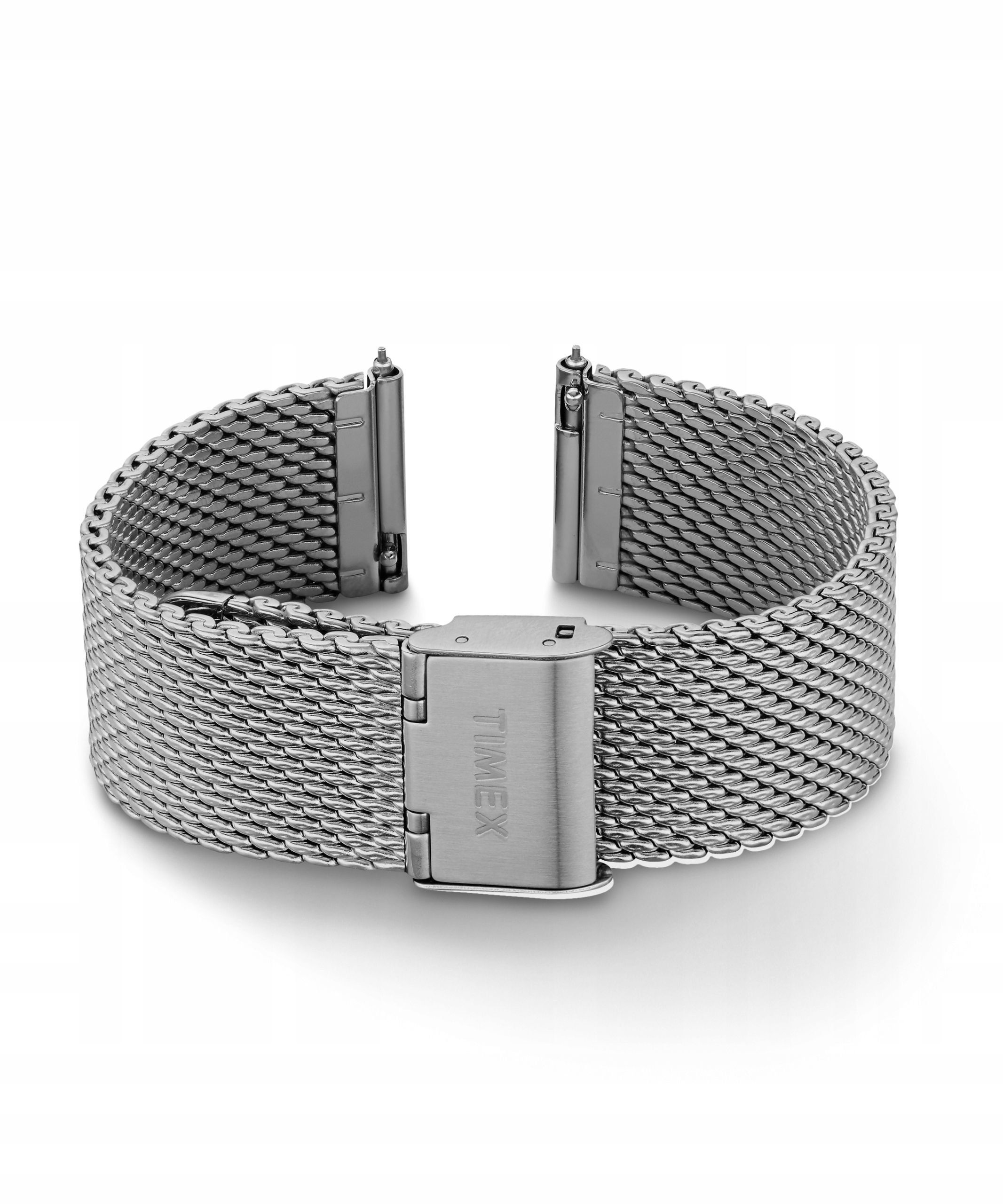 

Markowa bransoleta mesh do zegarka srebrna 20mm