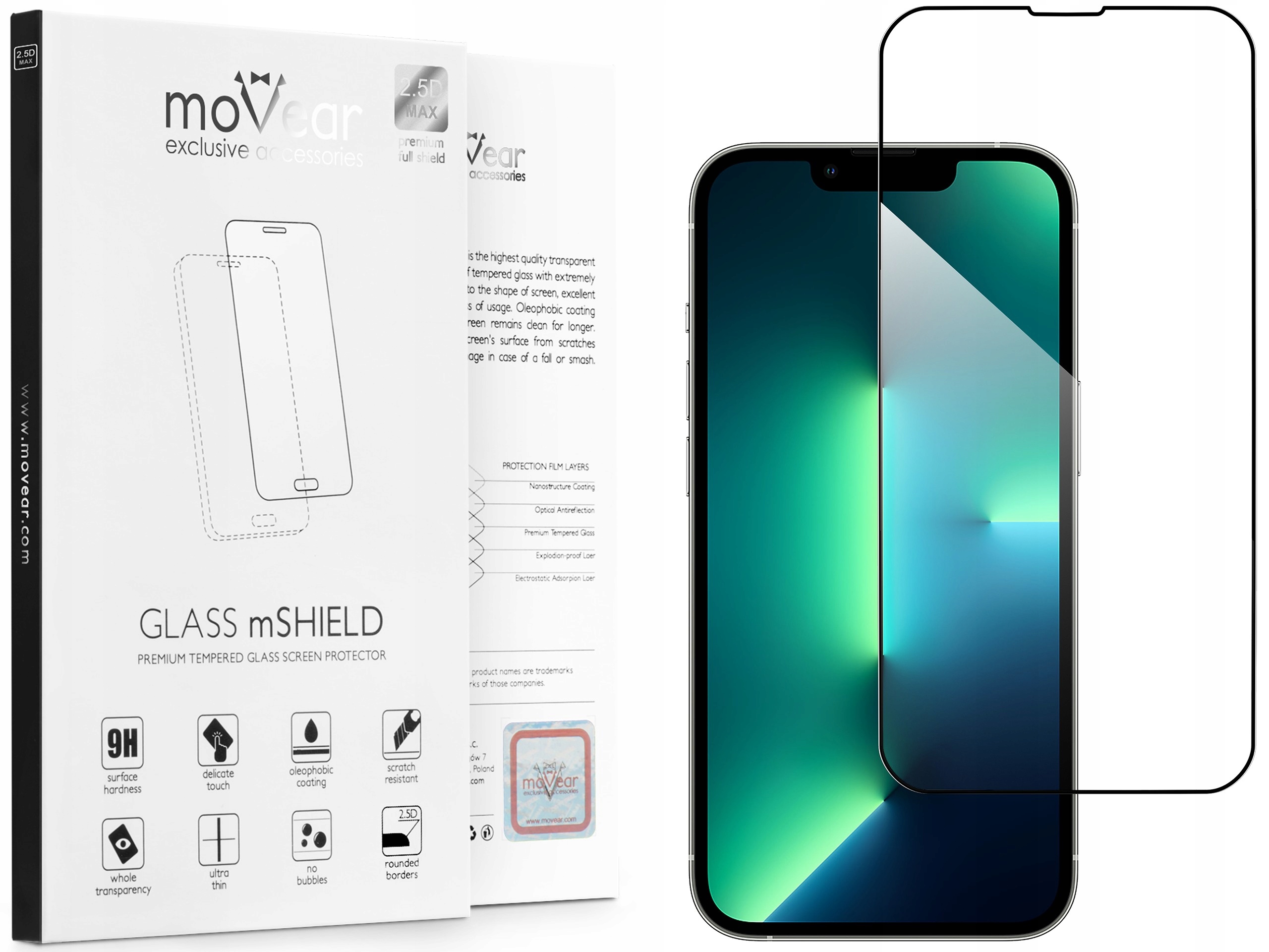 

Szkło Hartowane do Etui na iPhone 14 13 13 Pro