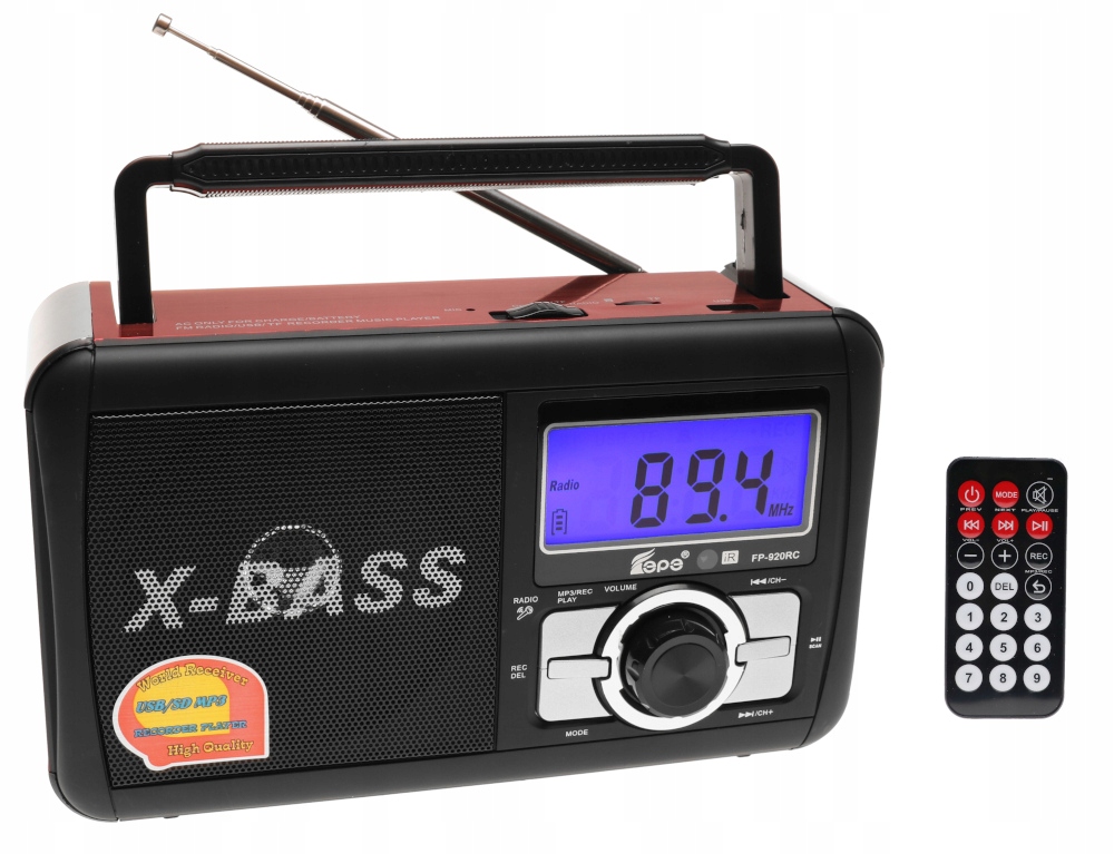 

Radio Przenośne Cyfrowe Fm MP3 Karaoke Usb Pilot