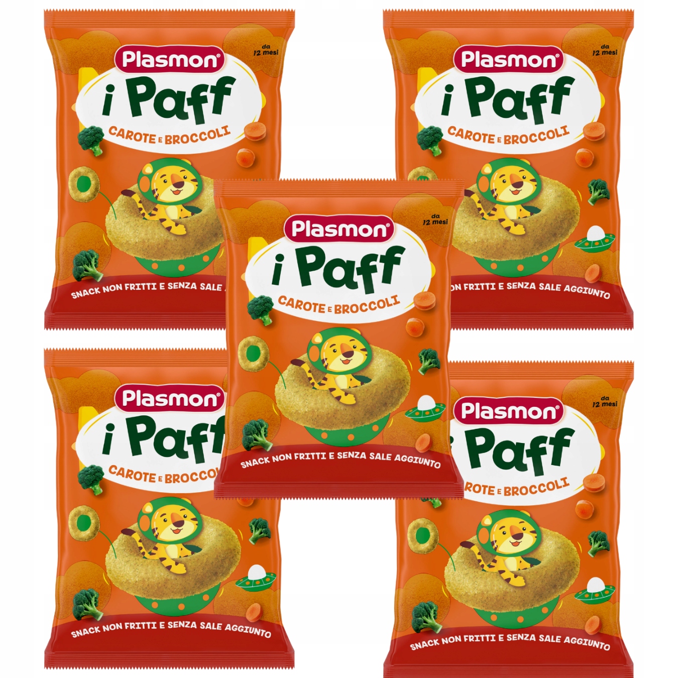 PLASMON Chrupki warzywne brokuł i marchewka 15g 5