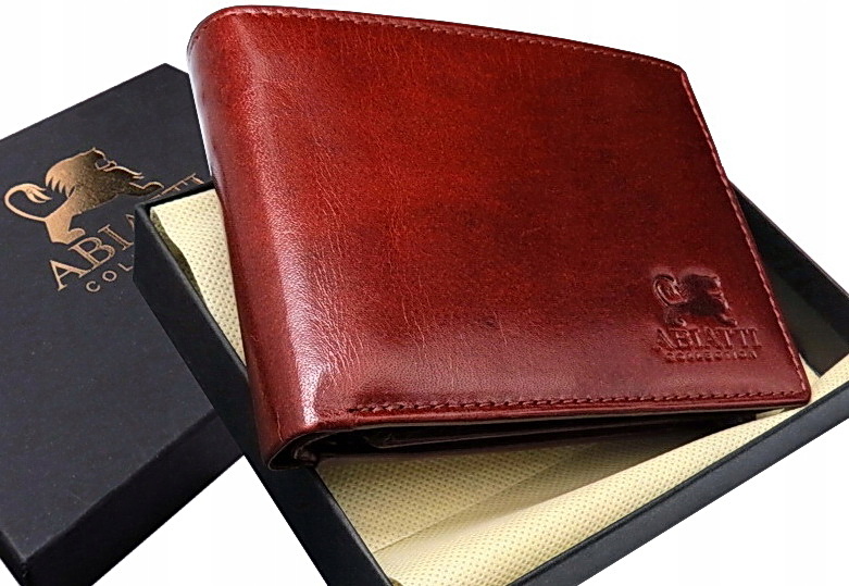 Kožená Pánská Peněženka Abiatti S Ochranou Proti Krádeži Karet Rfid Hnědá