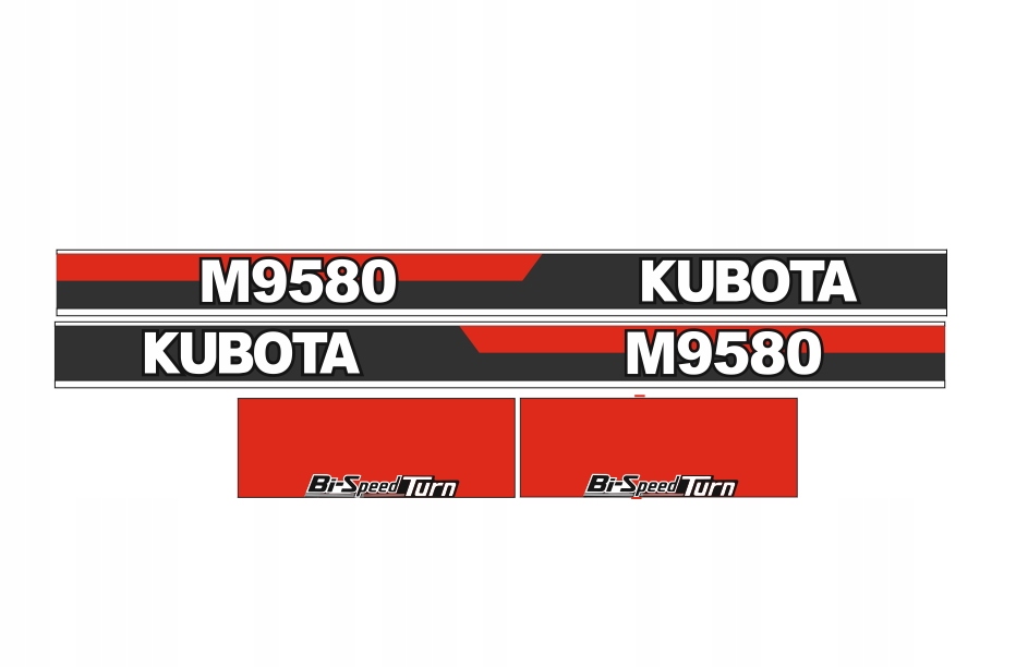 Samolepky samolepka Kubota M9580