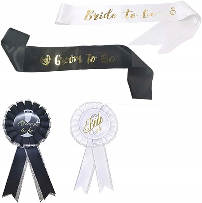 ZESTAW NA WIECZÓR PANIEŃSKI KAWALERSKI SZARFA + KOTYLION BIAŁO CZARNY