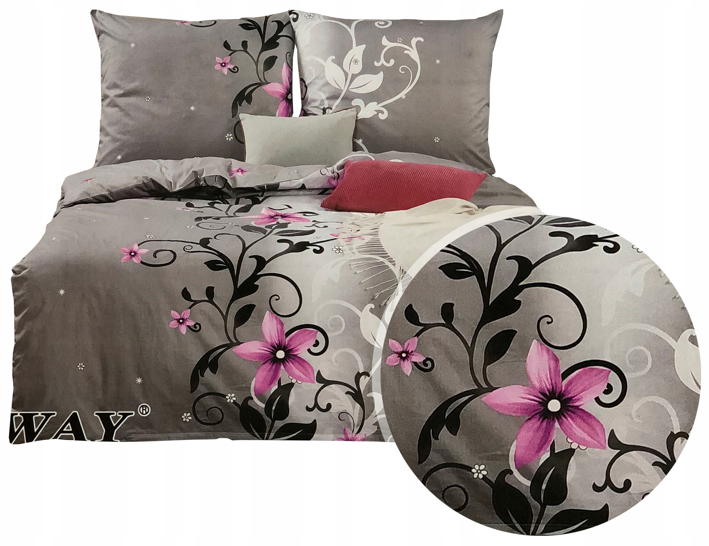 Pościel 160x200 Elway 100% Bawełna Komplet Pościeli Satynowej Nowe