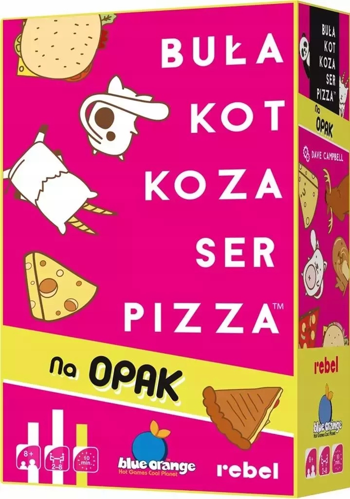 Buła, Kot, Koza, Ser, Pizza Na opak. Rebel