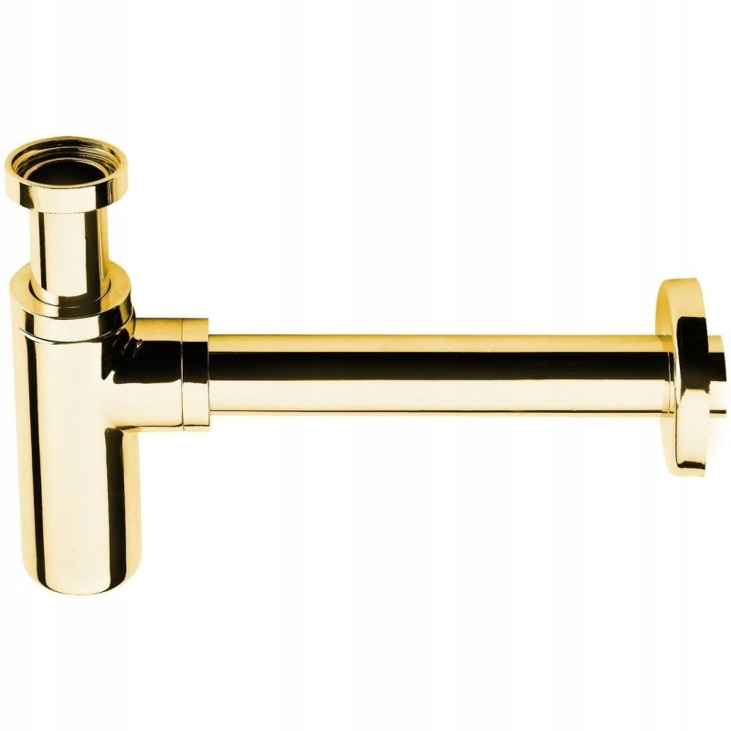 Sapho Umývadlový sifón 5/4" odtok 32 mm okrúhle zlato SI517