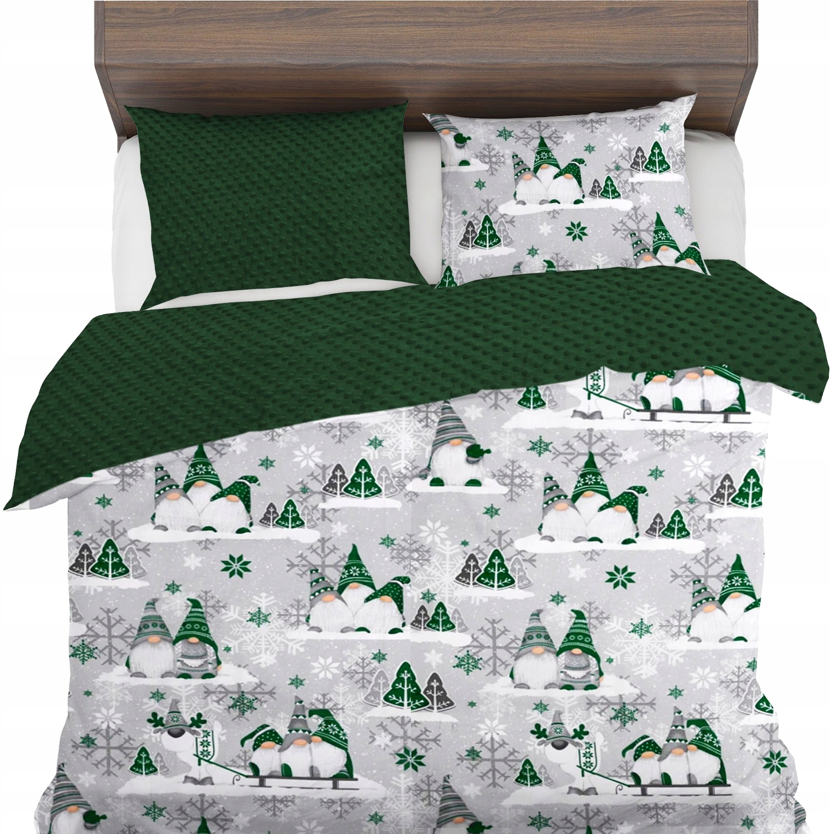 Izolované Povlečení 160x200+2x50x70 Přírodní Bavlna Minky Fleece Dárek