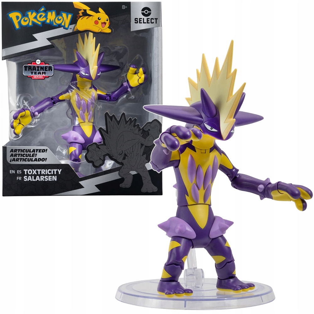 Pokémon Toxtricity Velká Figurka Pokémon Select 18 CM Originální Podstavec