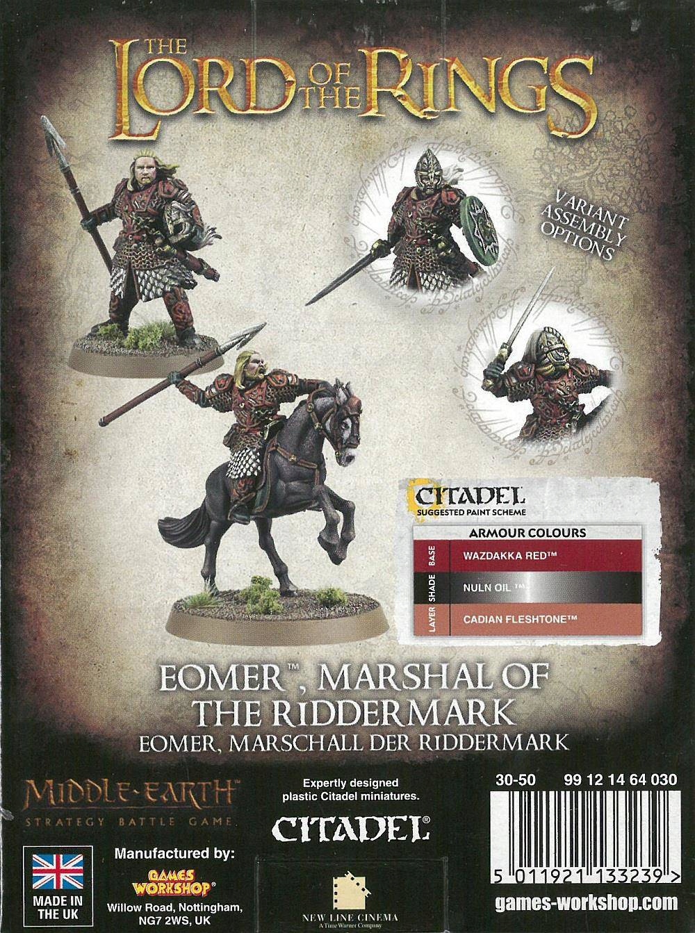 Middle-Earth SBG Eomer Marshal of the Riddermark Games Workshop Lord of the Rings Frakcje Rohan