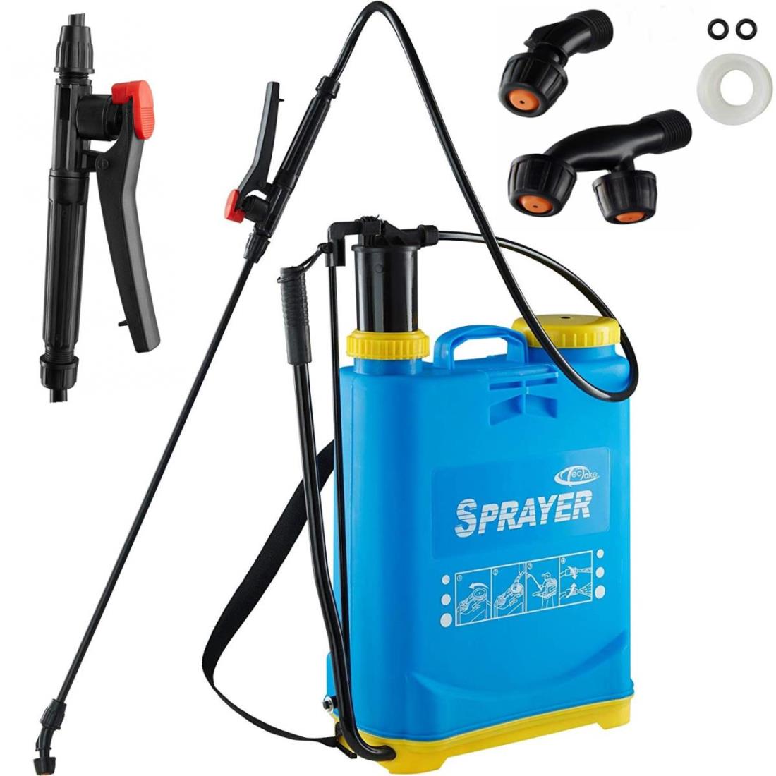 

Opryskiwacz Ciśnieniowy Plecakowy 16L Ręczny Dysze