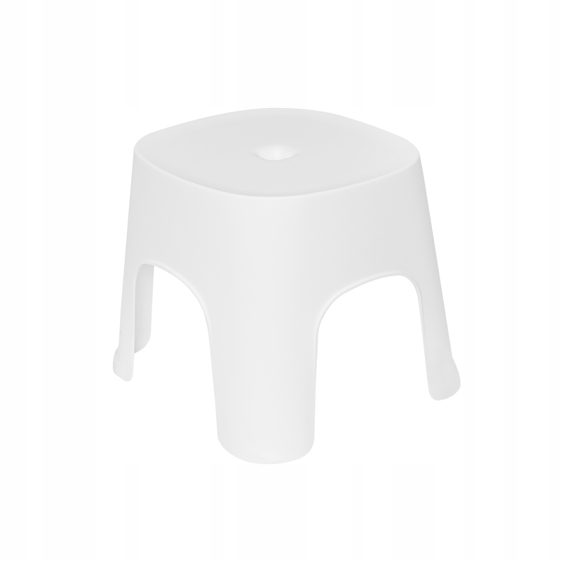 KRZESEŁKO DLA DZIECI PLASTIKOWE SIEDZISKO STOŁEK BIAŁY DZIECIĘCY STABILNY Wysokość mebla 24.5 cm
