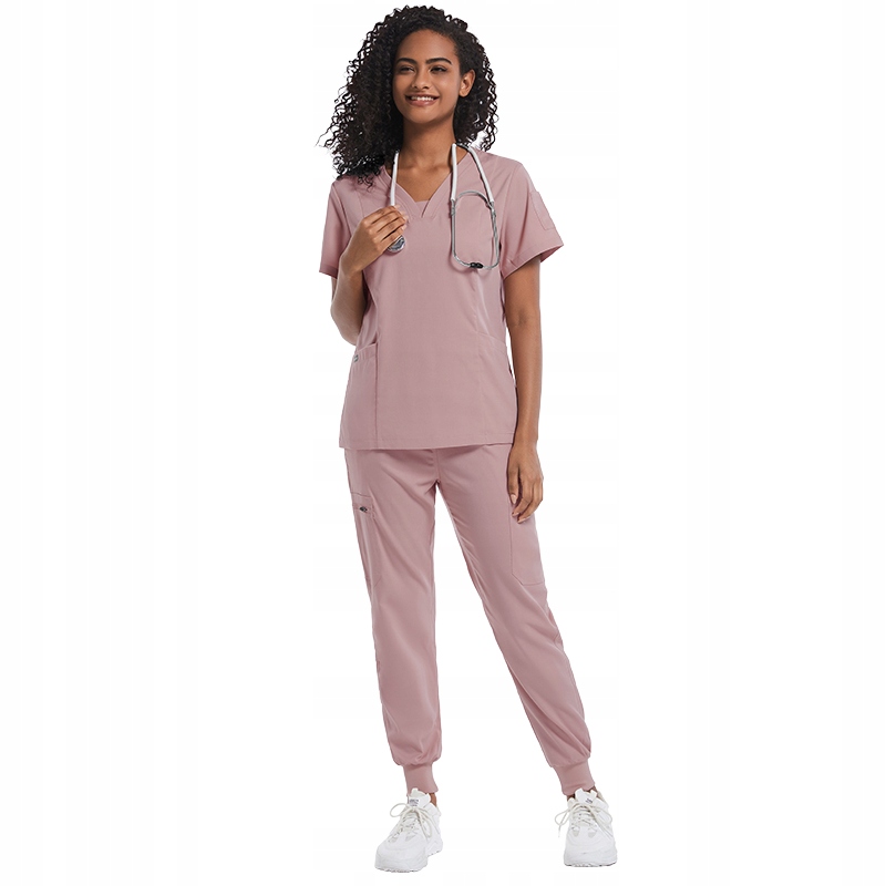 Komplet Medyczny Damski Scrub Uniform Model Heal Kolor Pink Rozm. Xs
