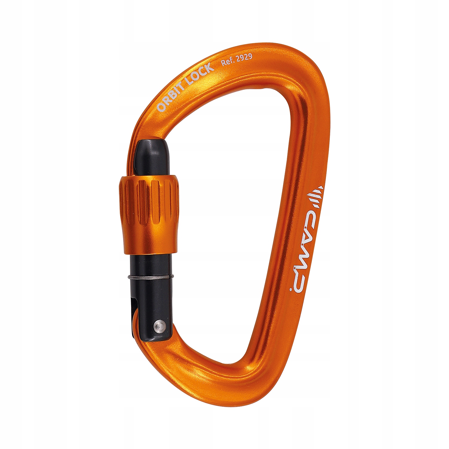 Karabinek wspinaczkowy zakręcany Camp Orbit Lock orange